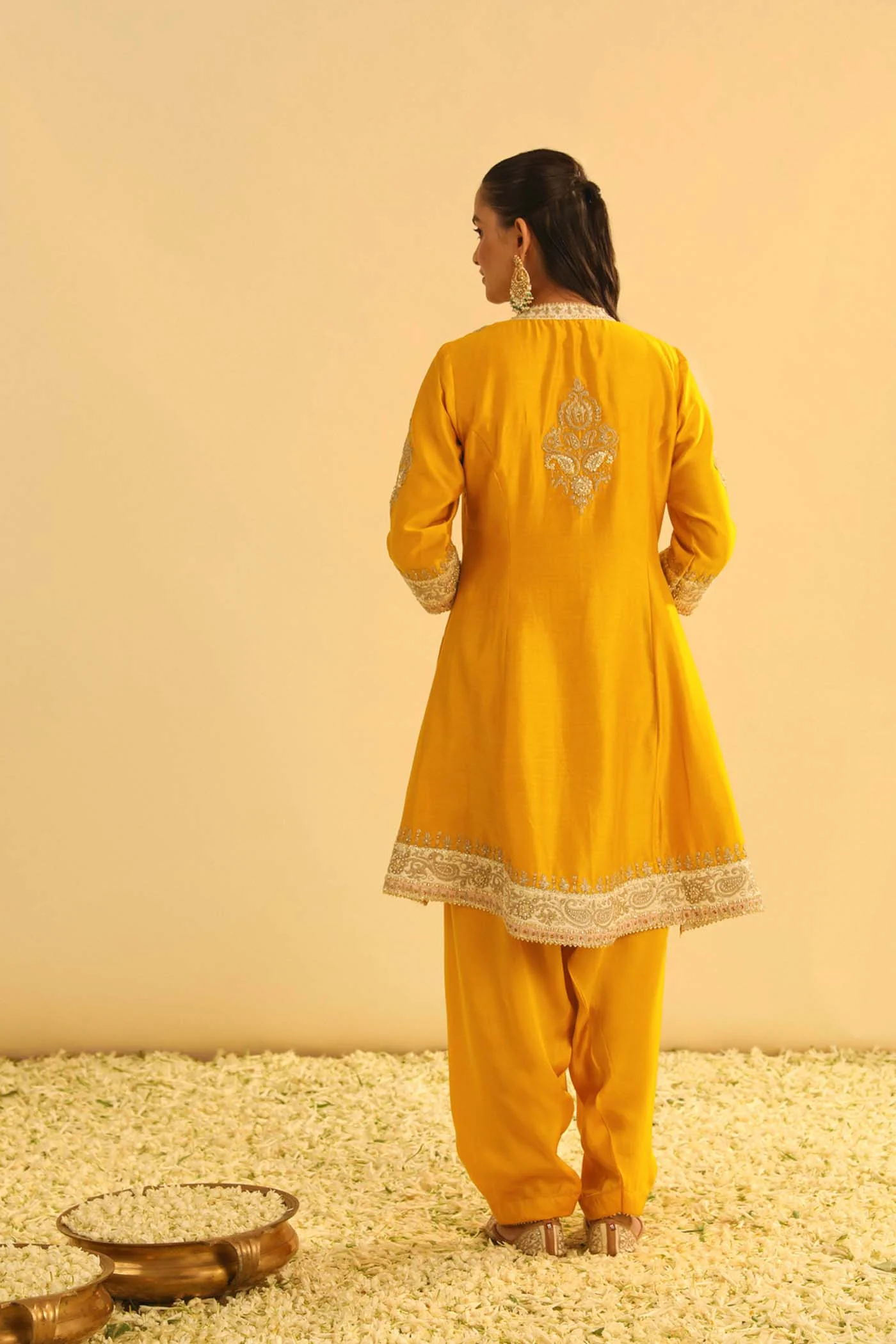 Amani - Mustard A-line  Kurta with Salwar & Dupatta (Lxrts) - Image 7
