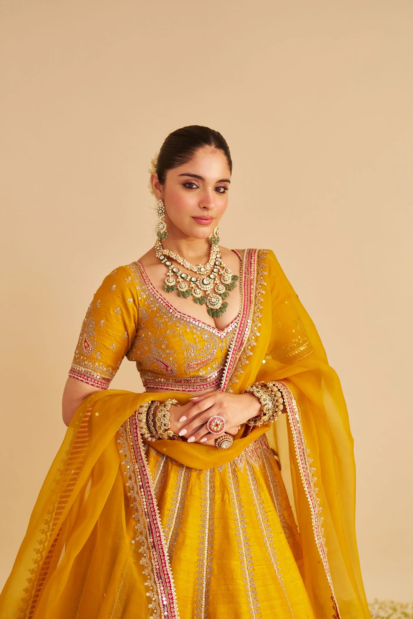 AMARA - MUSTARD LEHENGA (Lxrts) - Image 3