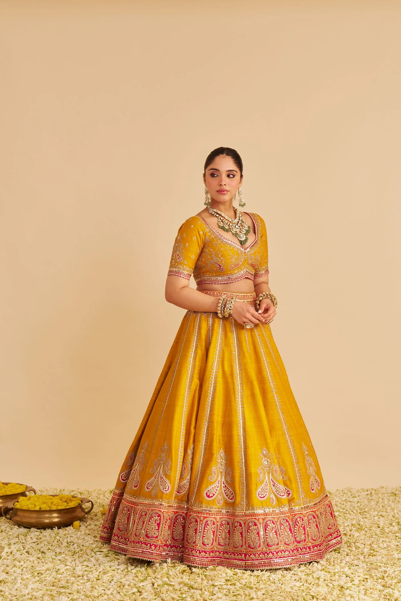 AMARA - MUSTARD LEHENGA (Lxrts) - Image 5