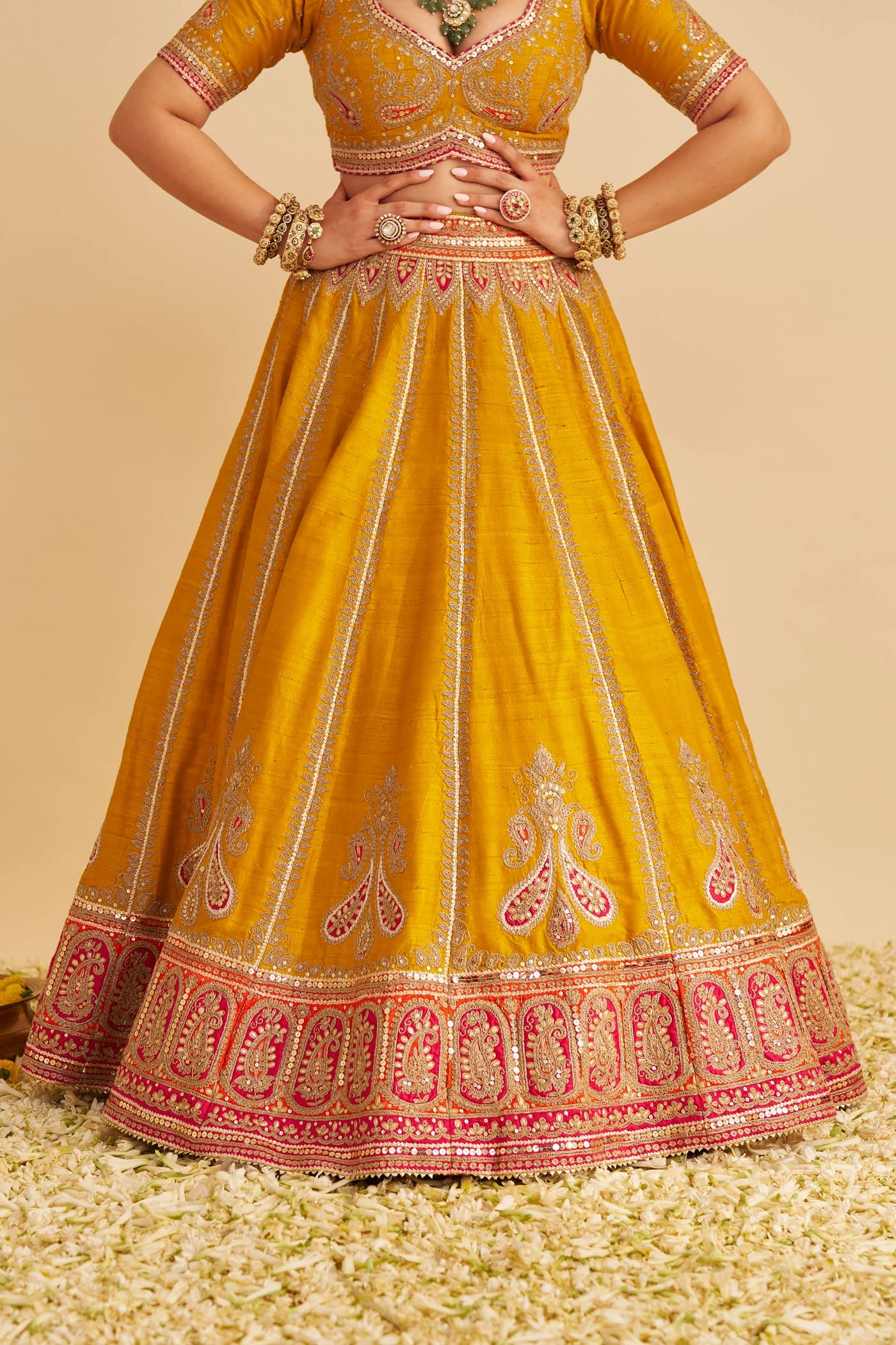 AMARA - MUSTARD LEHENGA (Lxrts) - Image 6