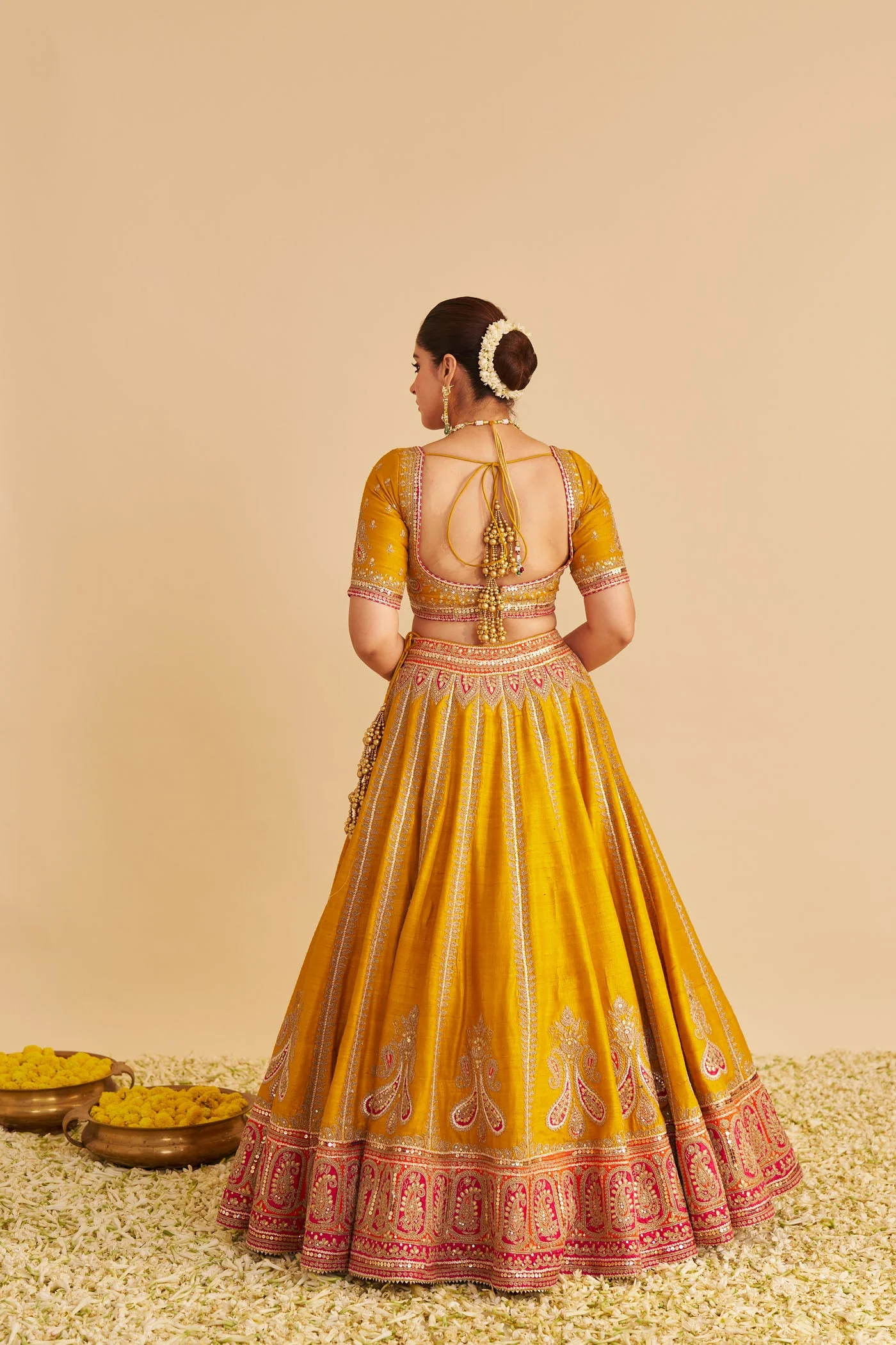 AMARA - MUSTARD LEHENGA (Lxrts) - Image 7