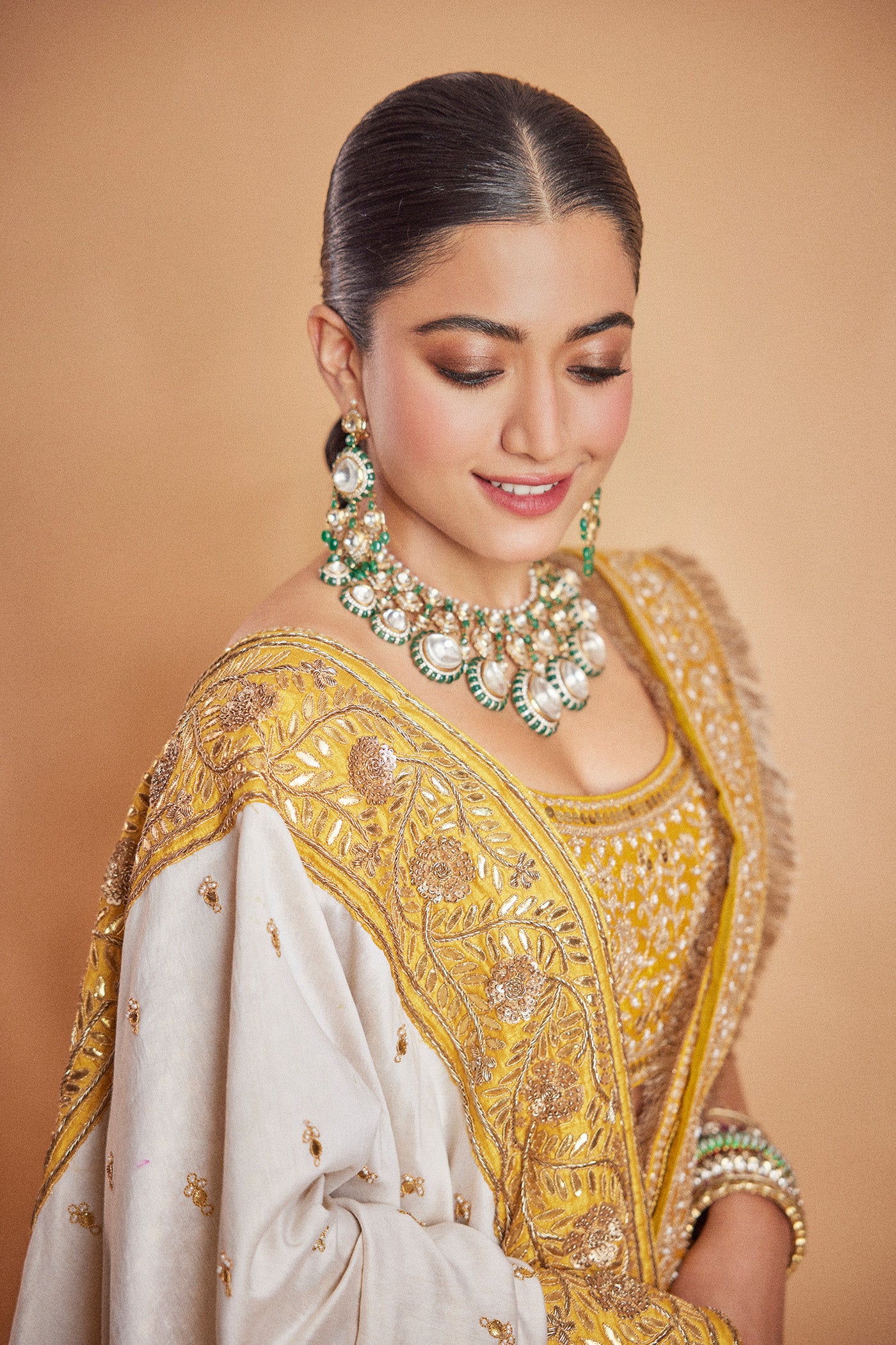 Rashmika Mandanna in AMNA - Glaze Mustard - Image 2