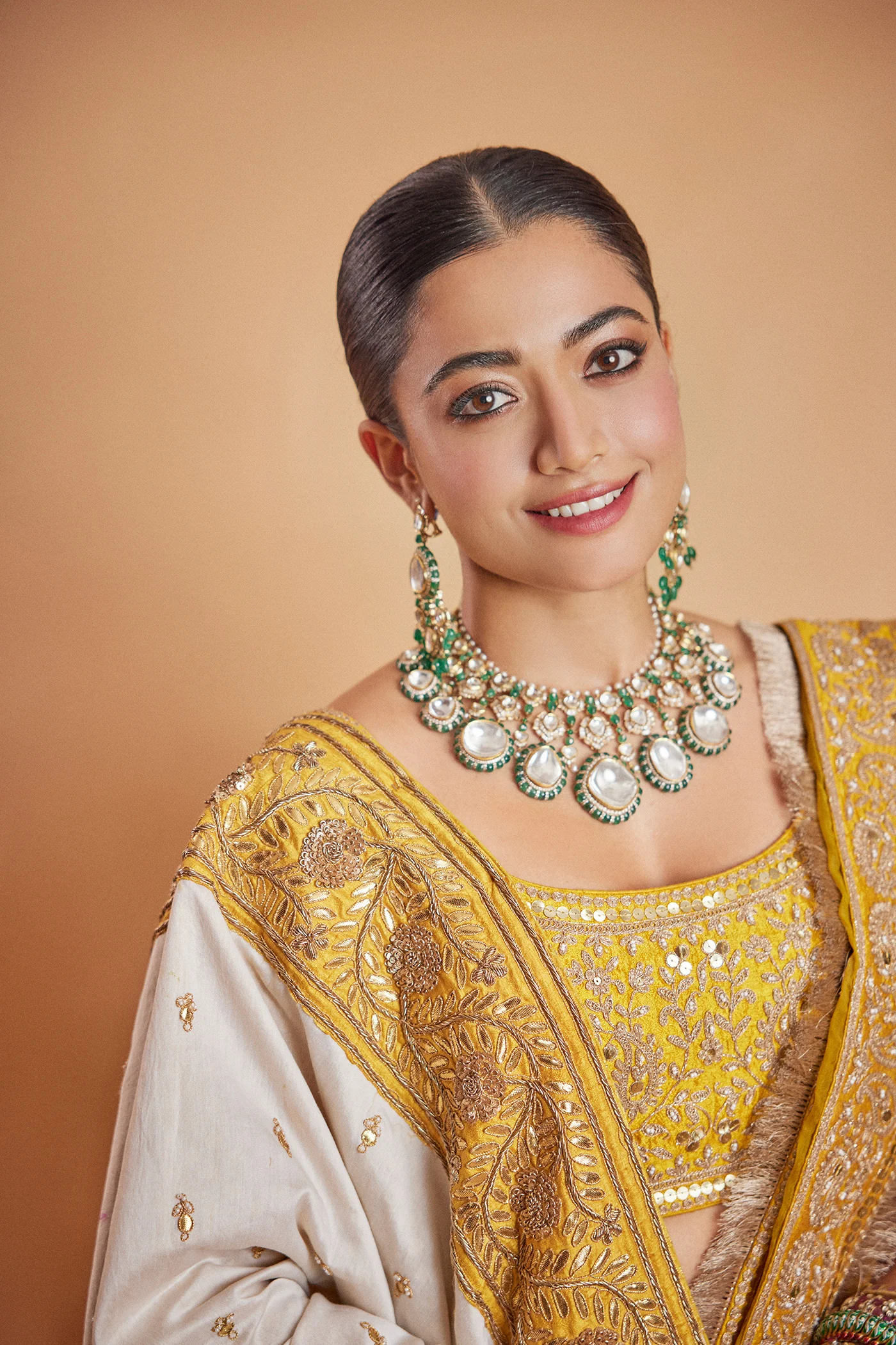 Rashmika Mandanna in AMNA - Glaze Mustard - Image 4