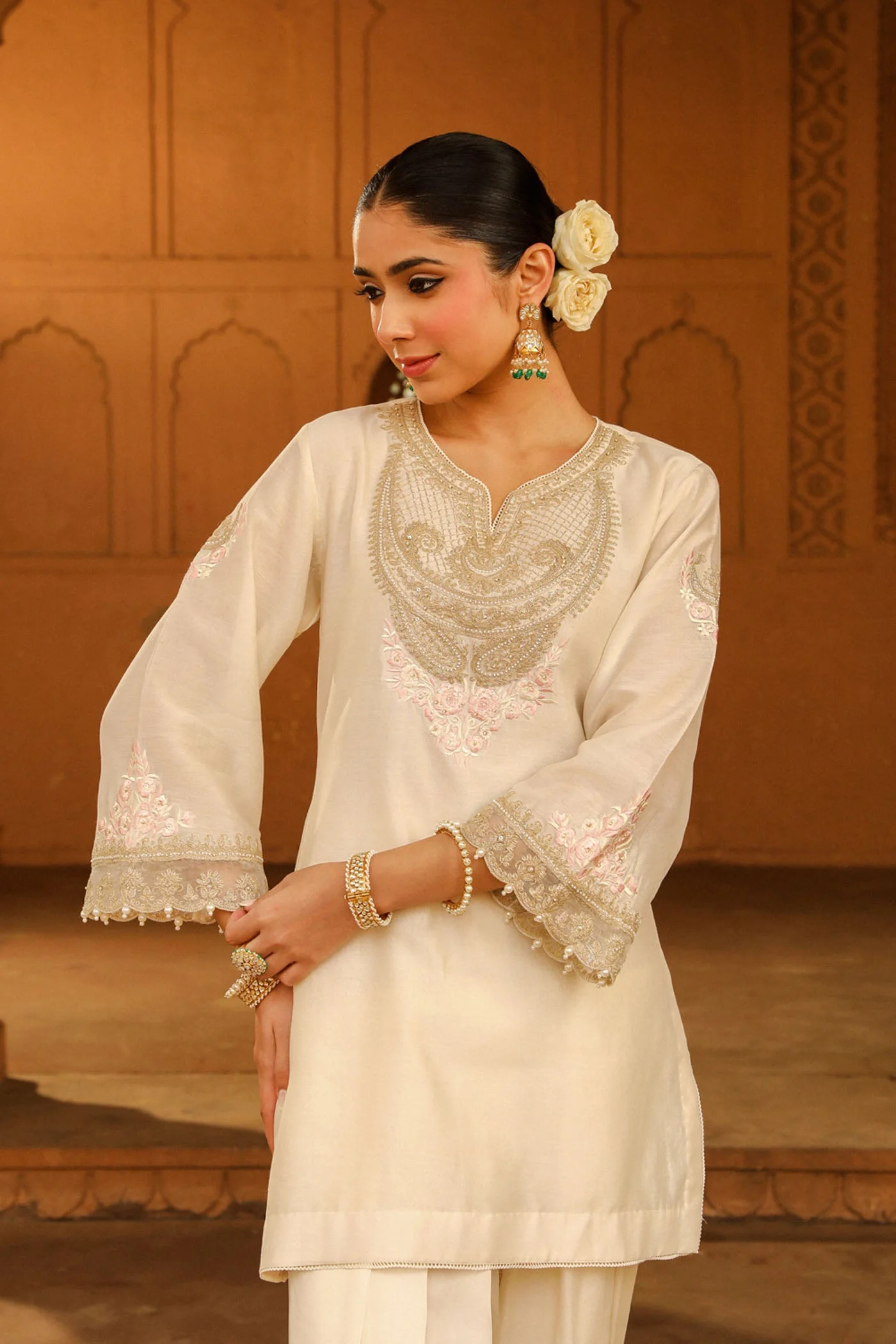 Ashira - Daisy Ivory Kurta with Salwar (Lxrts) - Image 2