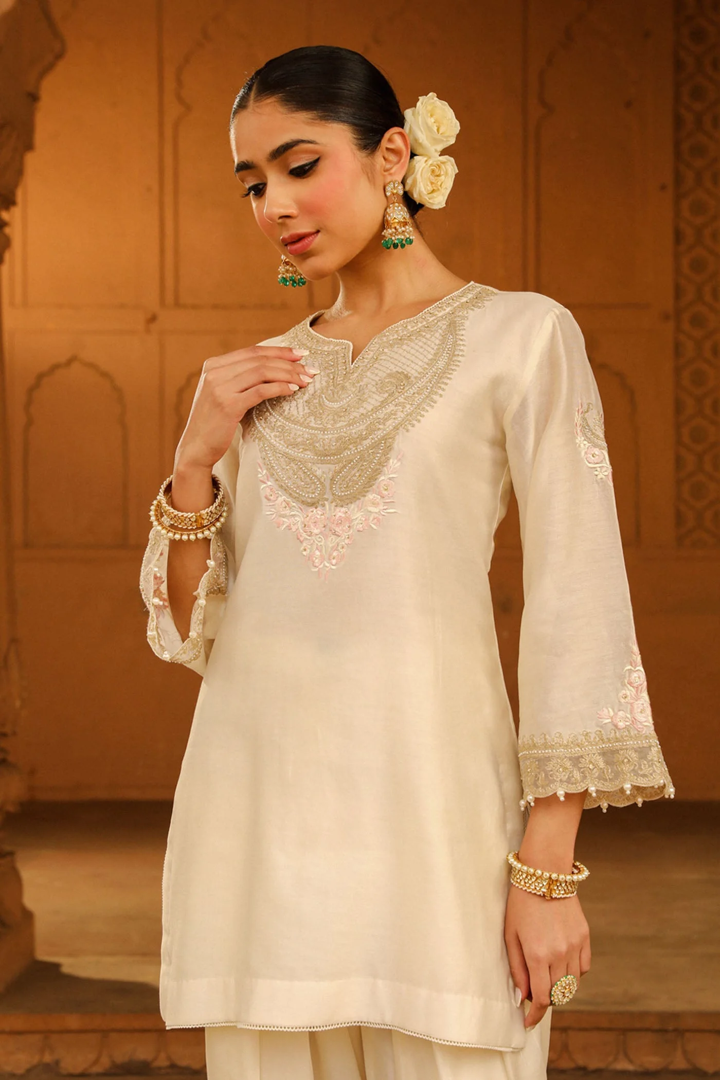 Ashira - Daisy Ivory Kurta with Salwar (Lxrts) - Image 3