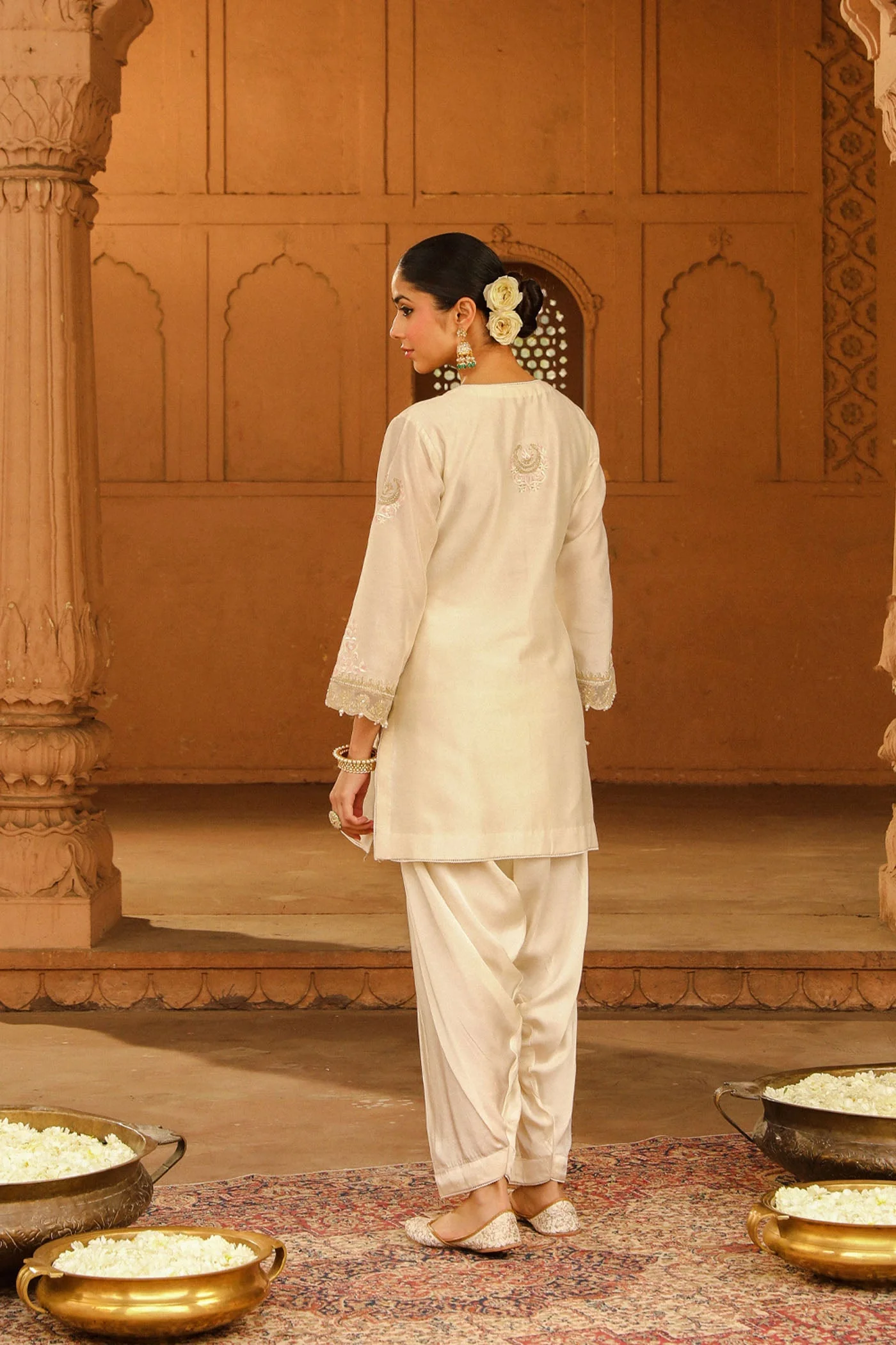 Ashira - Daisy Ivory Kurta with Salwar (Lxrts) - Image 4