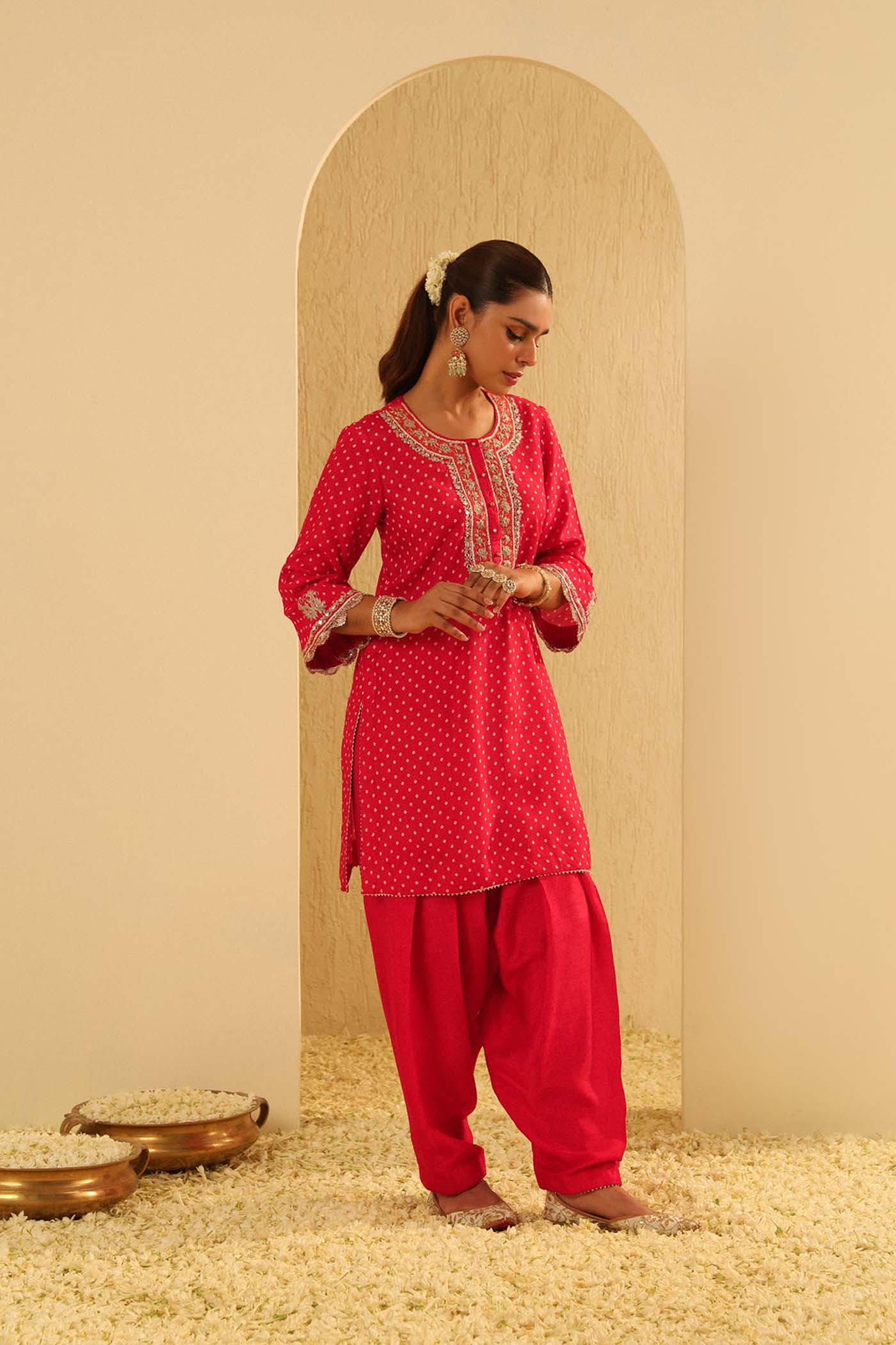 Asma - Short Kurta with Salwar - Image 6