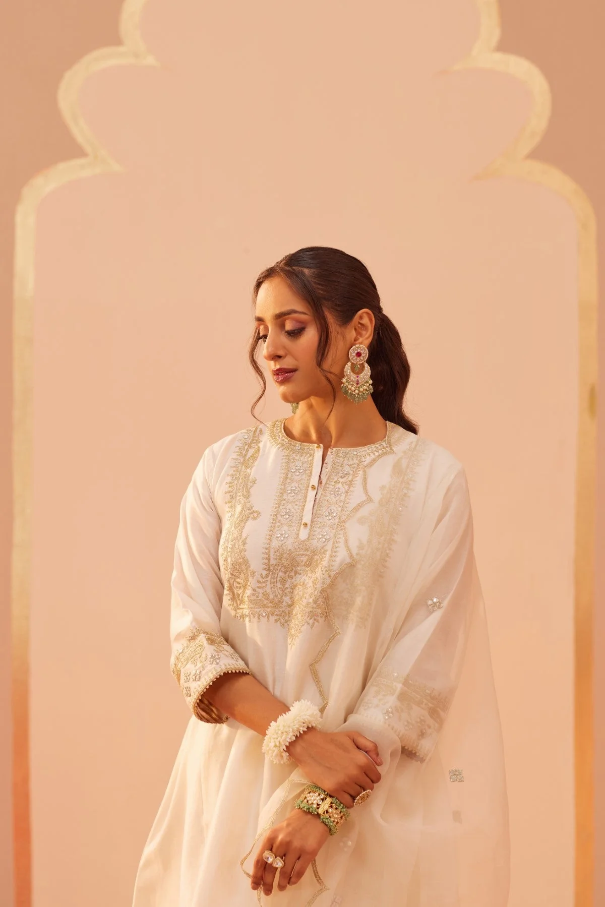 Aymra - Daisy Ivory Kurta Set (LXRTS) - Image 4
