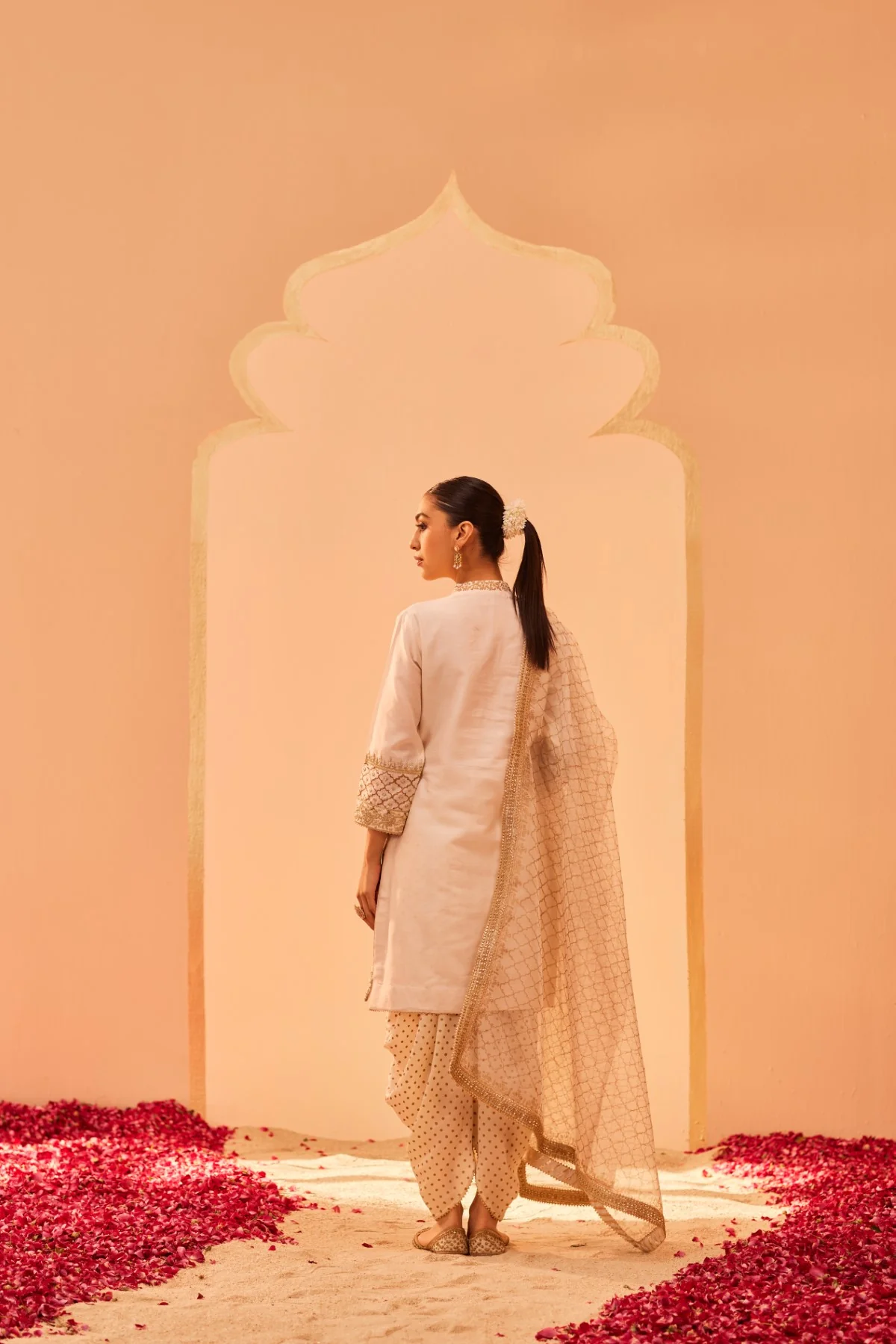 Faheeda - Daisy Ivory Kurta Set - Image 4