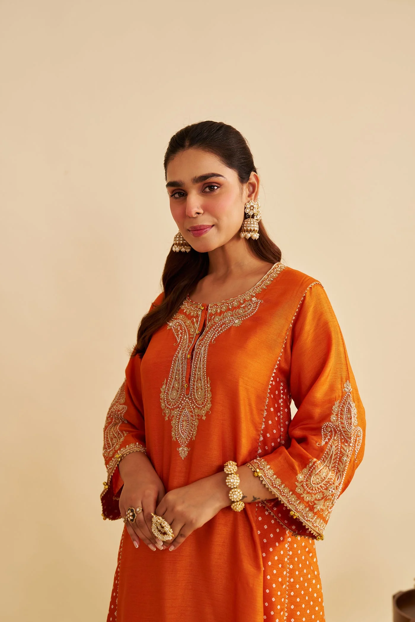 JERIAH - ORANGE SHORT CHAUGA WITH SALWAR (Lxrts) - Image 2