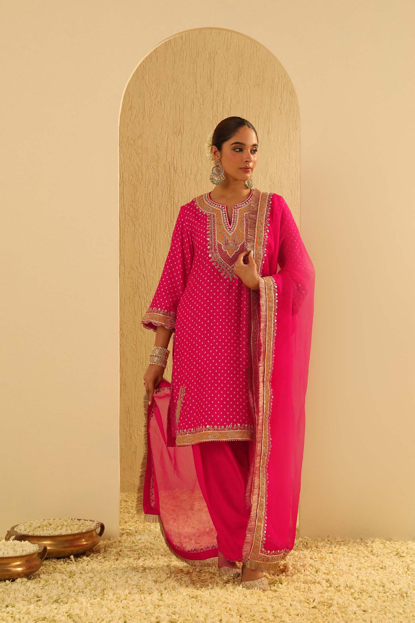 Kaira - Hotpink Kurta with Salwar (Lxrts) - Image 2