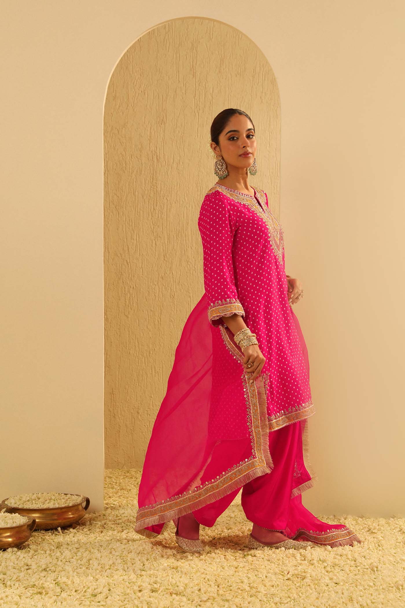 Kaira - Hotpink Kurta with Salwar (Lxrts) - Image 3