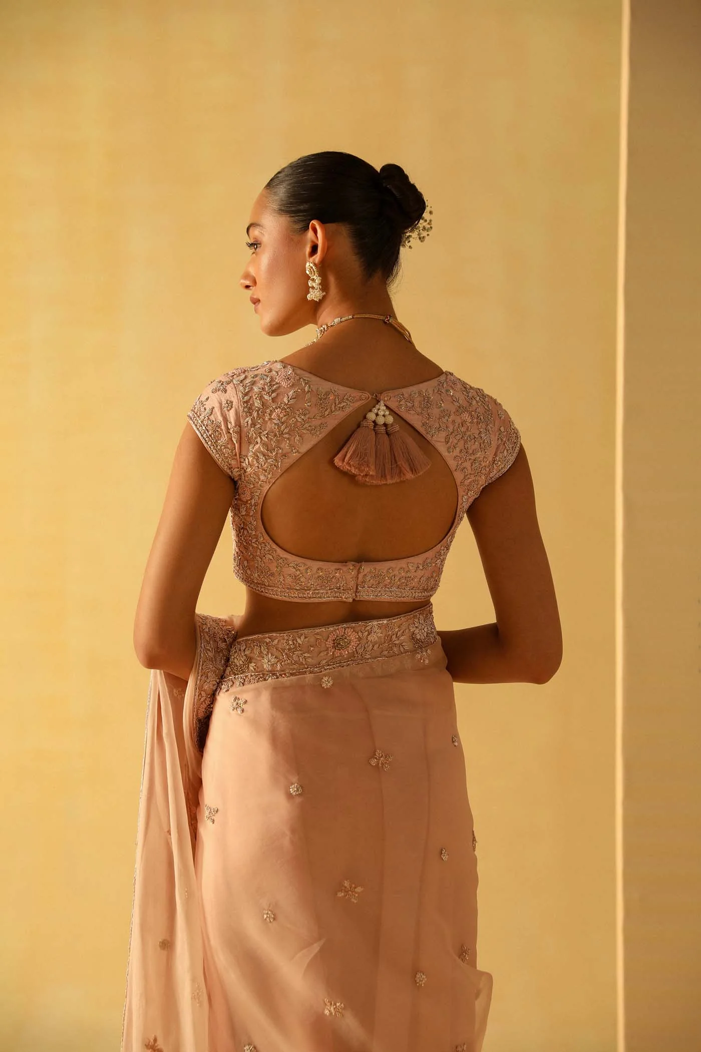 Maliha - Rosepink Saree Set - Image 7