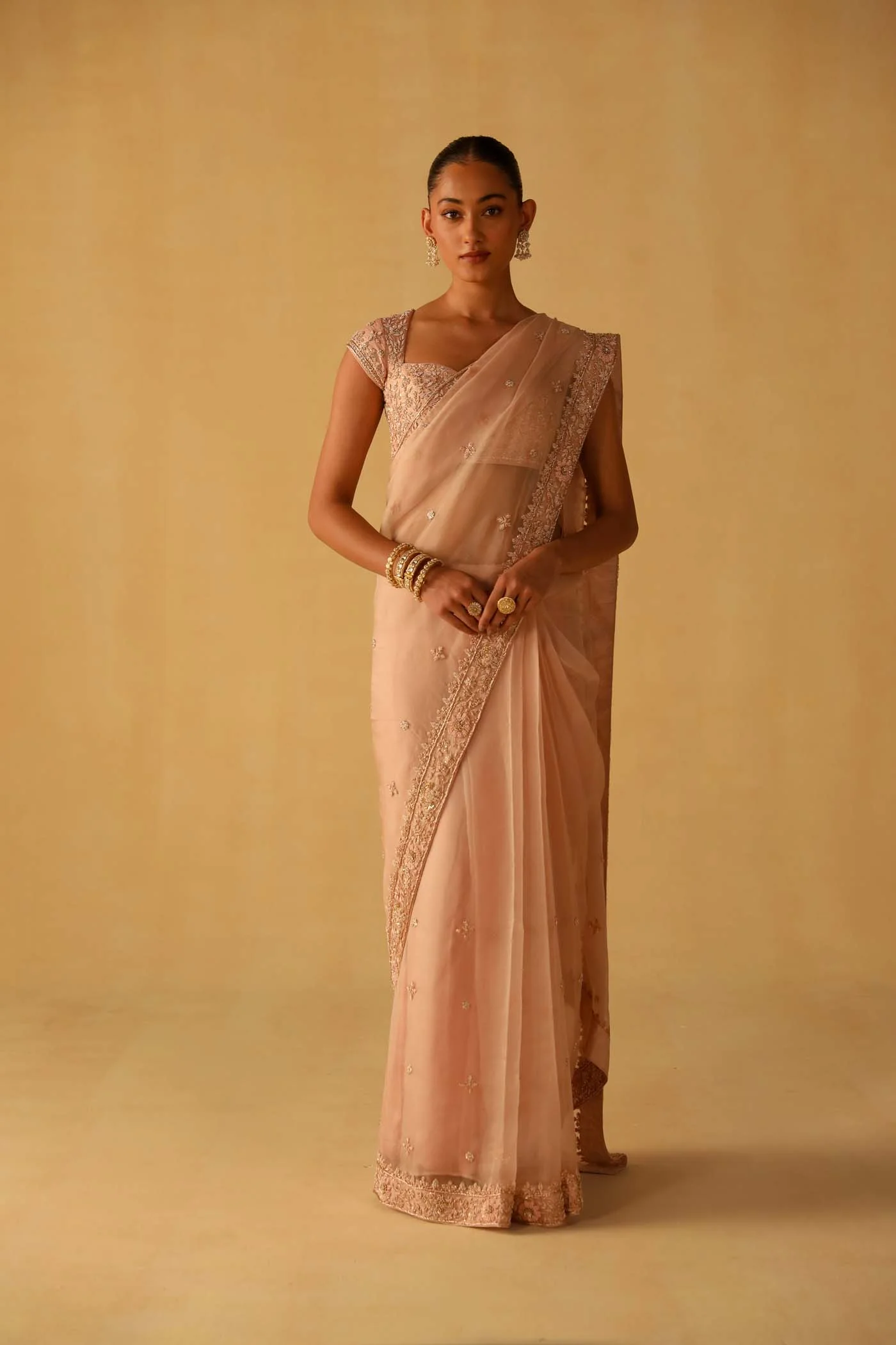Maliha - Rosepink Saree Set - Image 8