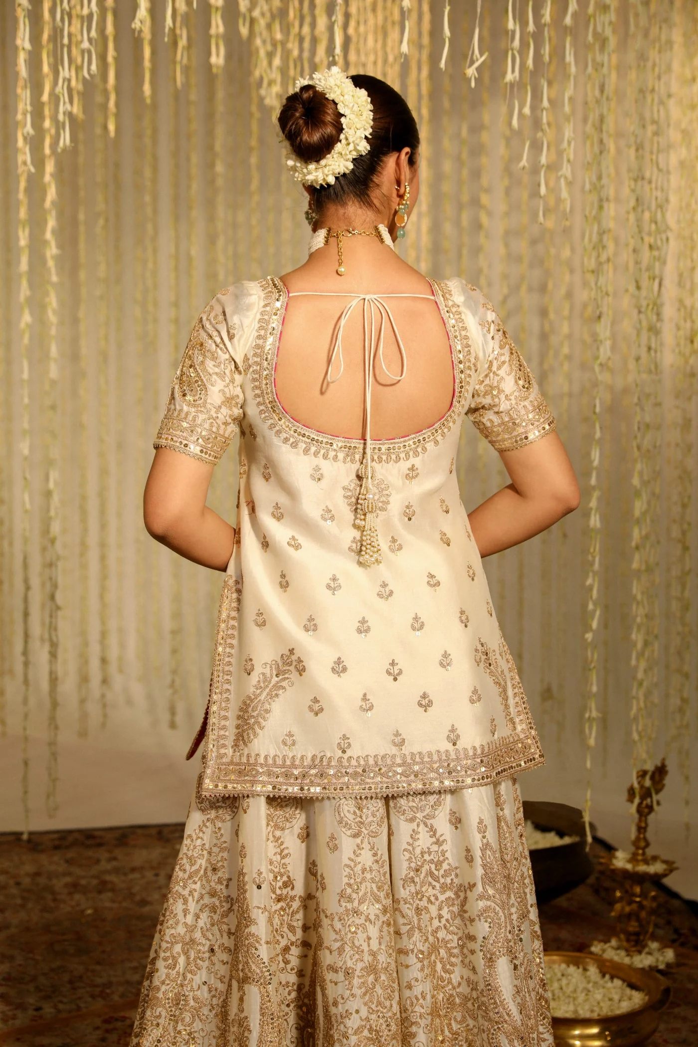 MAZNEEN - DAISY IVORY SHARARA - Image 4