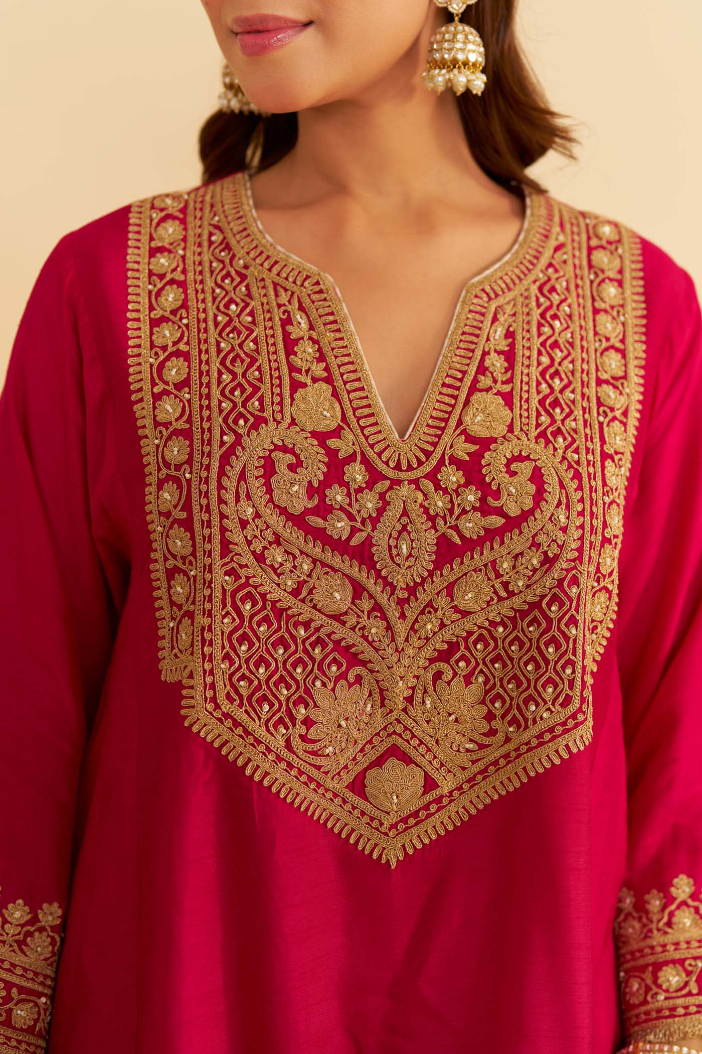 MEHZA - HOTPINK HORT CHAUGA WITH SALWAR (Lxrts) - Image 3