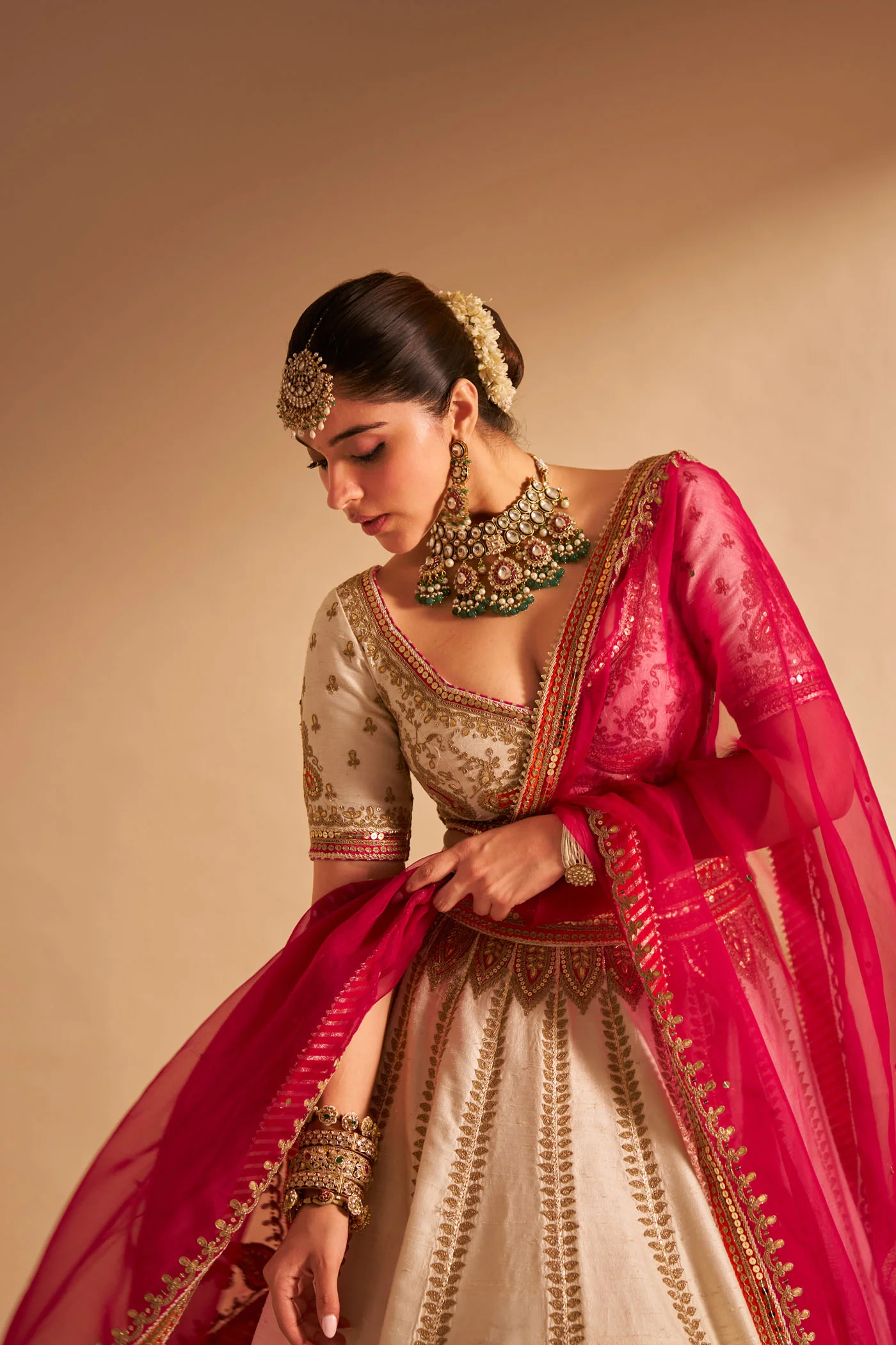 Nabha Natesh In AMARA - Daisy Ivory LEHENGA - Image 6