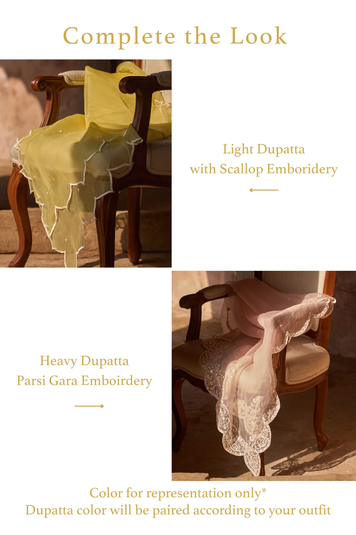 NYRA - DAISY IVORY WITH LEMON YELLOW SHORT KURTA AND DHOTI - Image 7