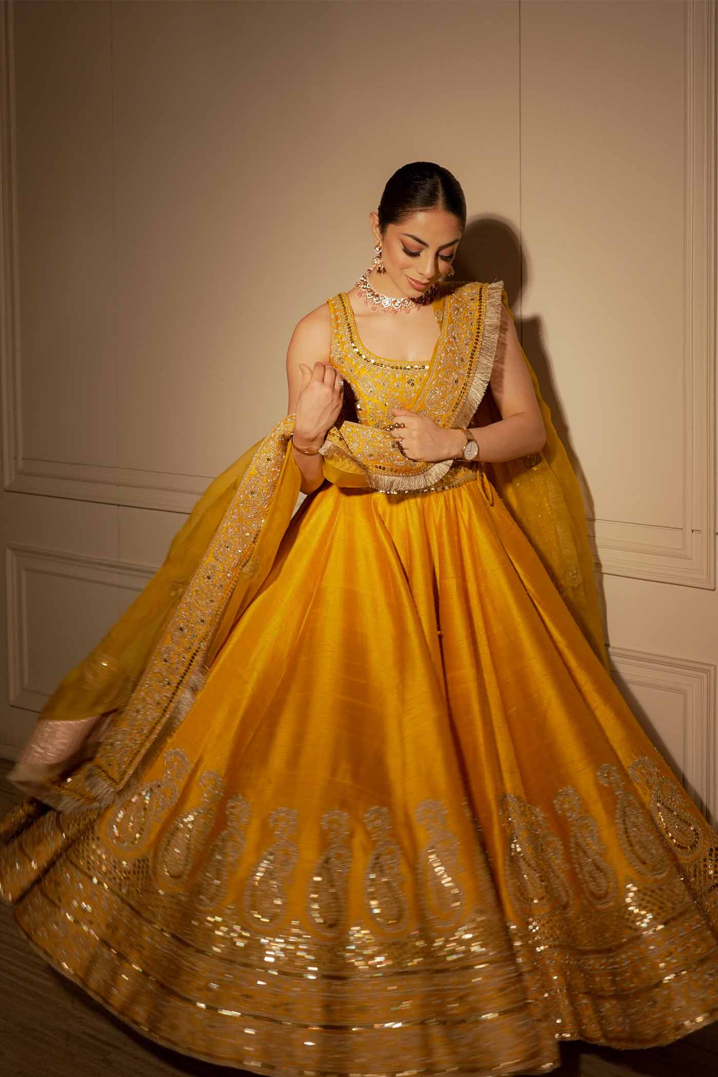 Ravkirat Kaur in AMNA - Glaze Mustard - Image 4