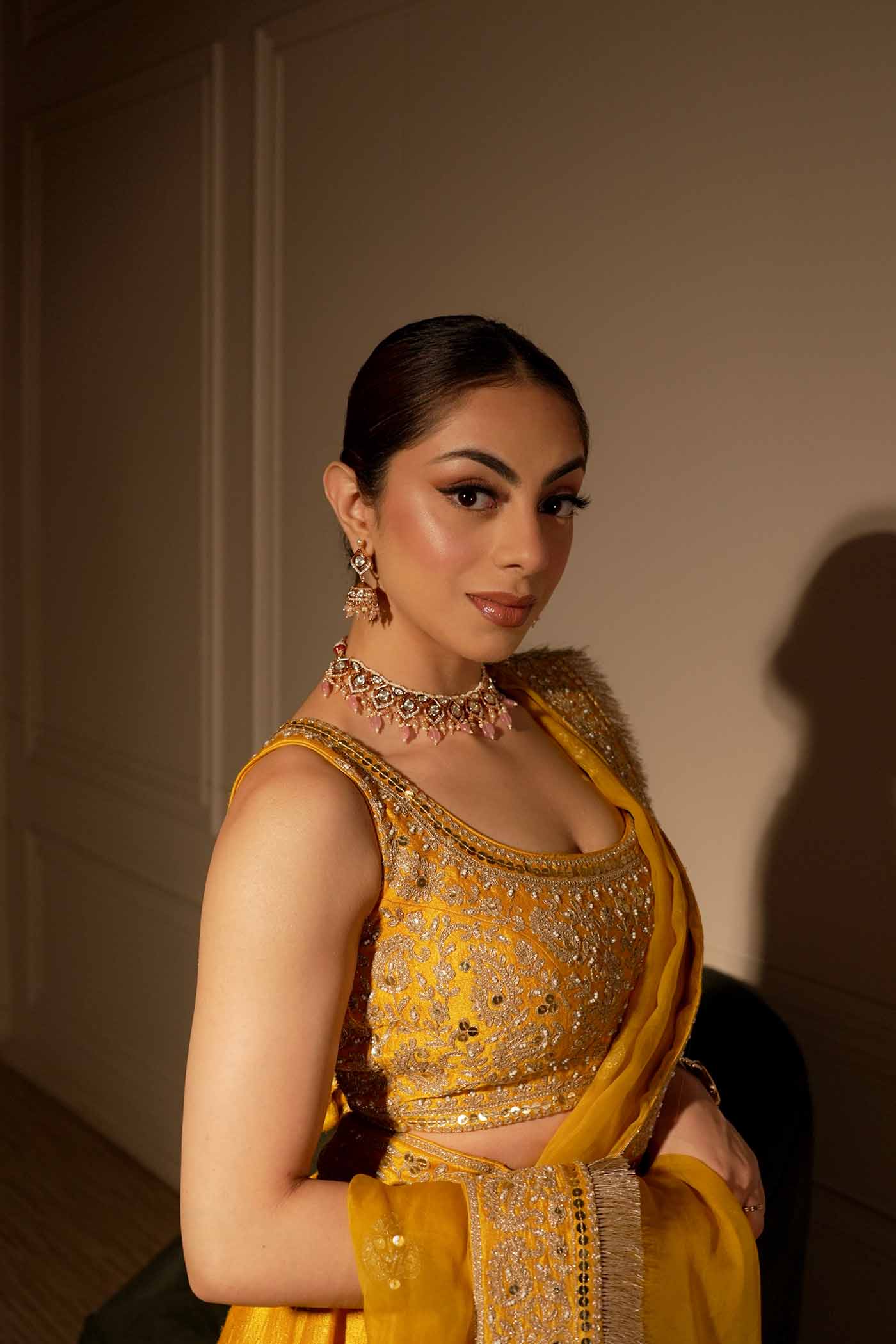 Ravkirat Kaur in AMNA - Glaze Mustard - Image 5