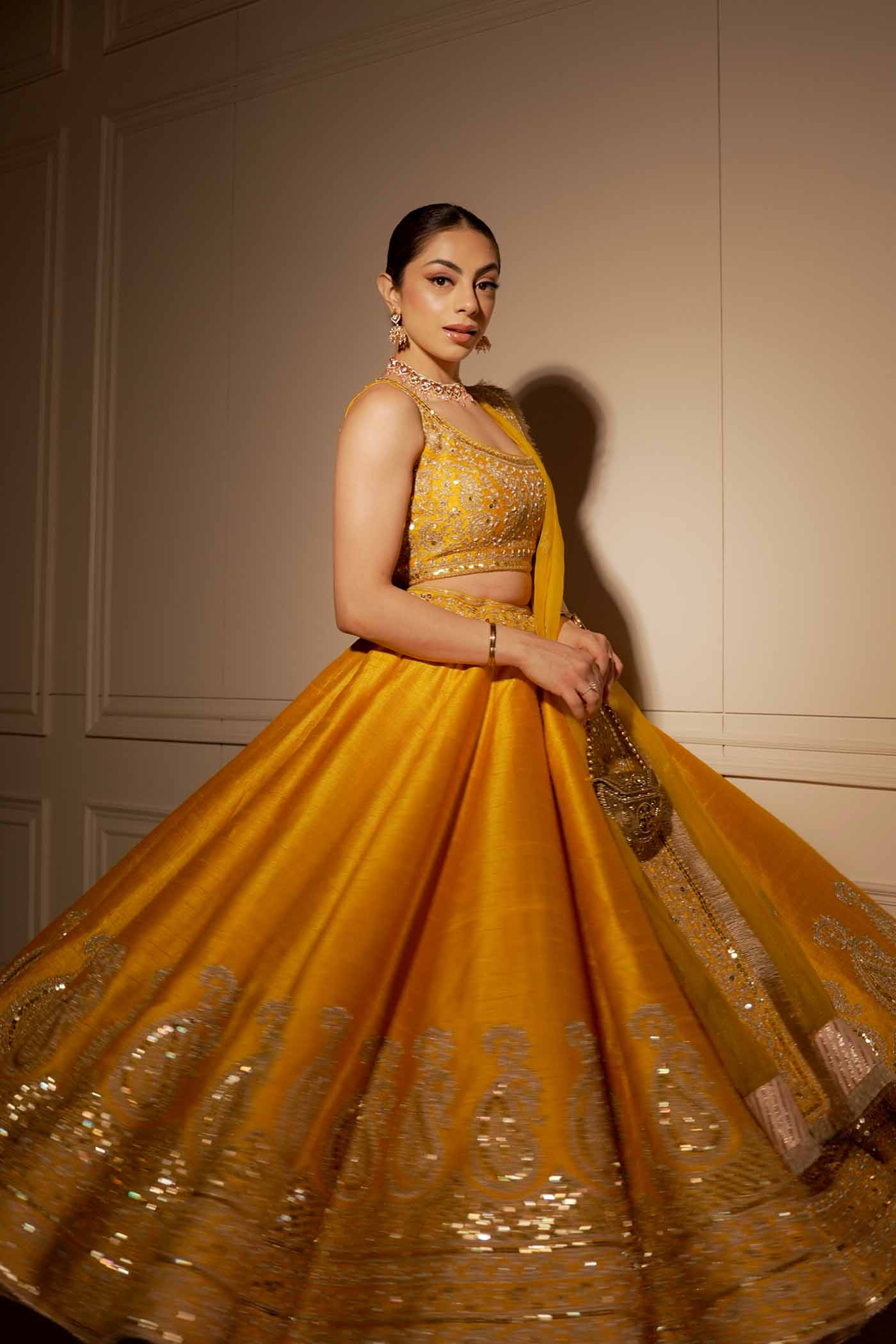 Ravkirat Kaur in AMNA - Glaze Mustard - Image 6