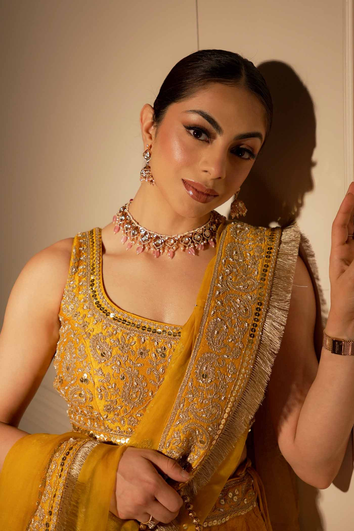 Ravkirat Kaur in AMNA - Glaze Mustard - Image 7