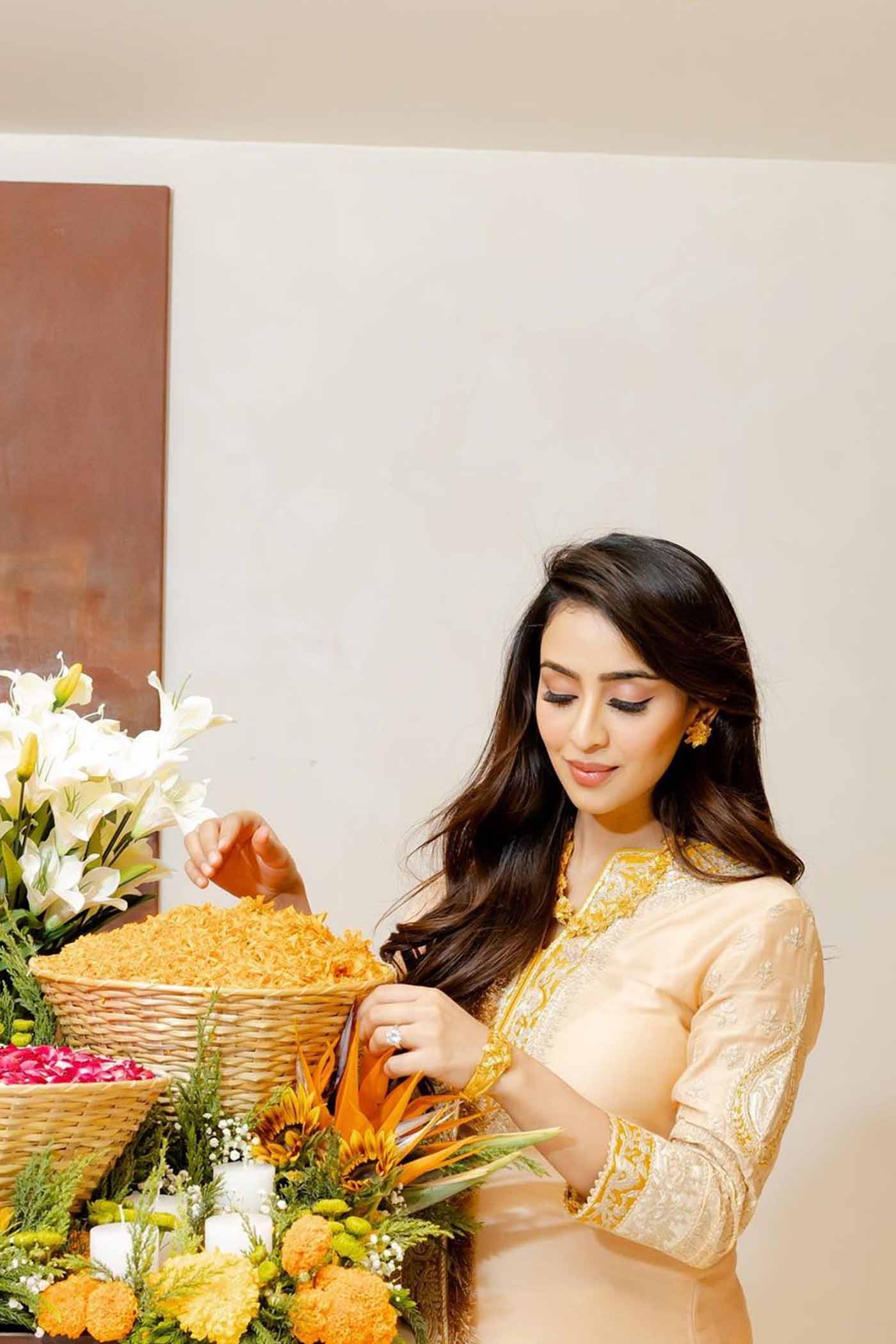 Shabina- Rosepink short kurta with garara and dupatta (Lxrts) - Image 9