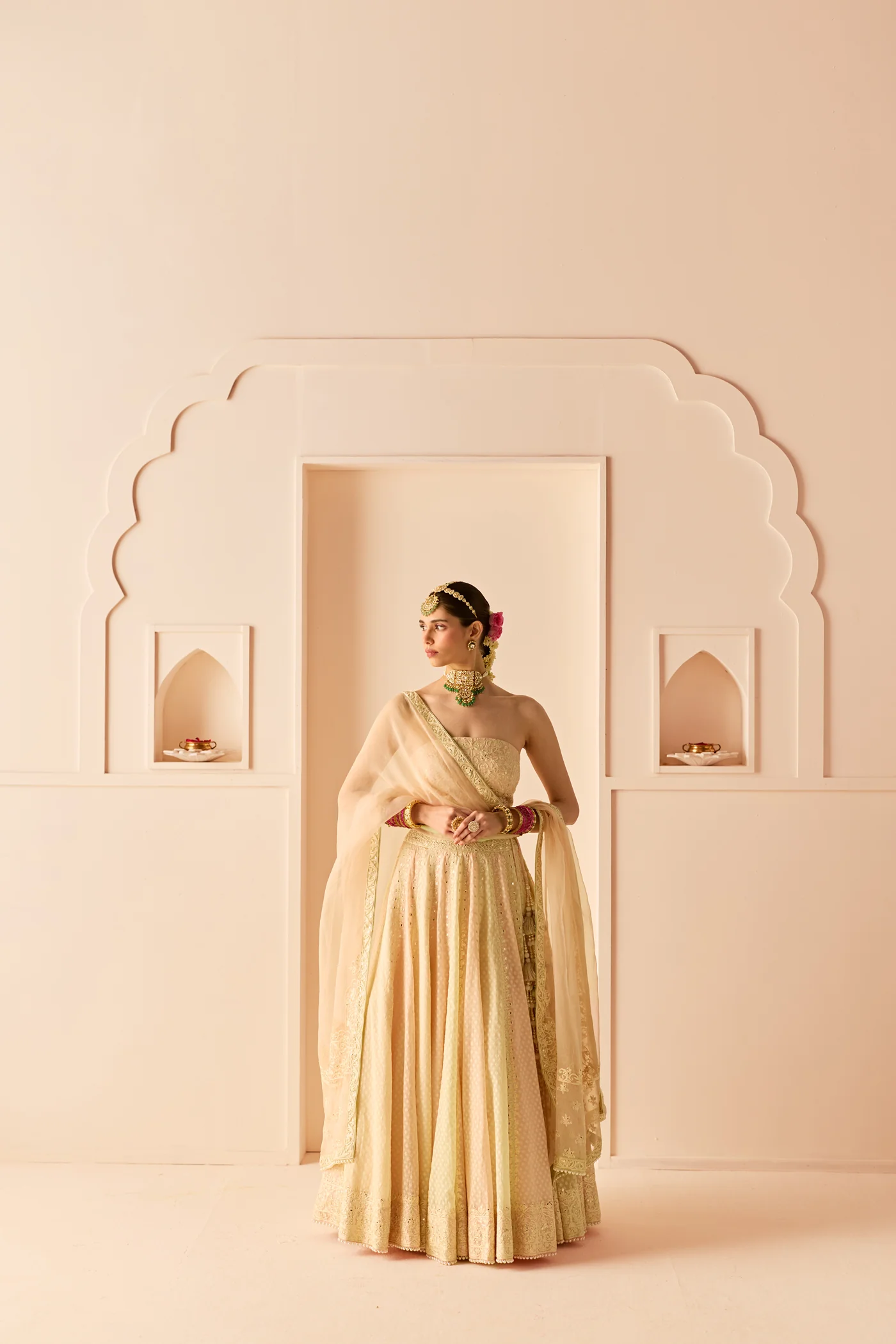 Umaiza - Carnation Pink  Lehenga With Blouse And Dupatta (LXRTS)