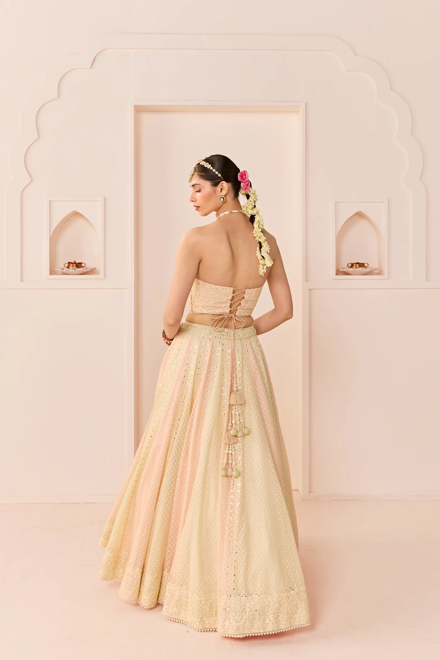 Umaiza - Carnation Pink  Lehenga With Blouse And Dupatta (LXRTS) - Image 10