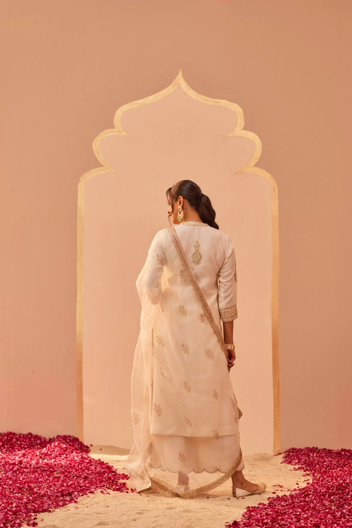 Zaniab - Daisy Ivory Kurta Set (LXRTS) - Image 3
